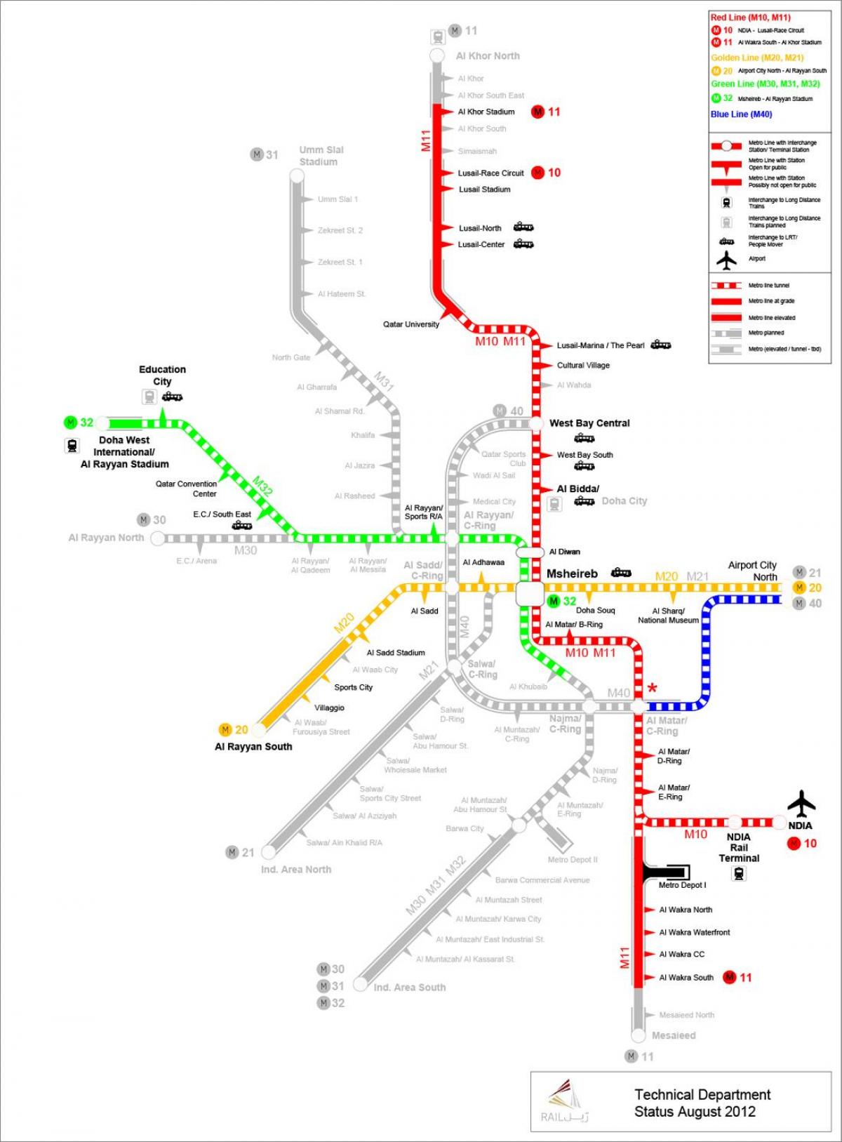 метро Катара карте