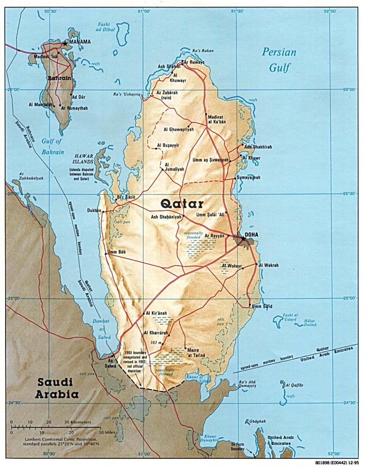 Катар полной карте