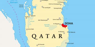 Катар карте с городами